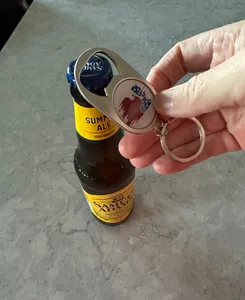 ImprintNow.com.au - Multi-use Alloy Bottle Opener Keychain
