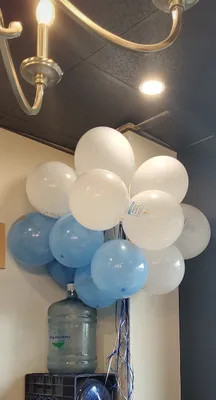 A countdown to a big company event  the balloons brought a fun vibe to the office