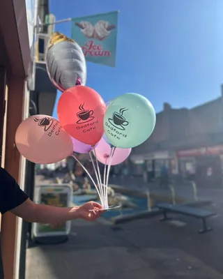 Beautiful colourful balloons to promote our new soft serve ice cream All the kids love them
