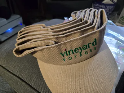 Visor - The hats were fine Unfortunately they couldnt make the imprinting that I requested but oh well