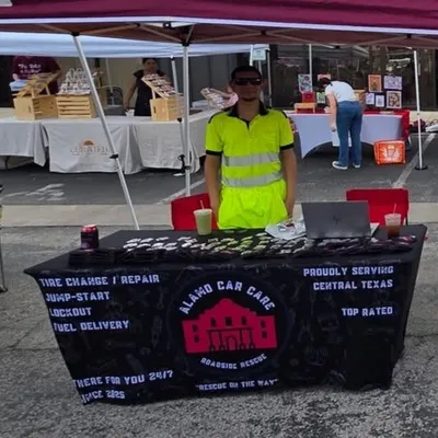 Custom Rectangle Table Covers - The event was called april market