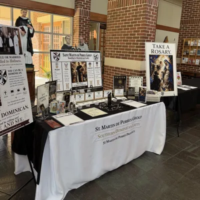 Custom Rectangle Table Covers - Ministry fair at church