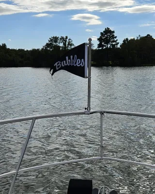 Burgee Flag - Boating in coastal North Carolina Our SeaRay 40 Motor Yacht is named Bubbles