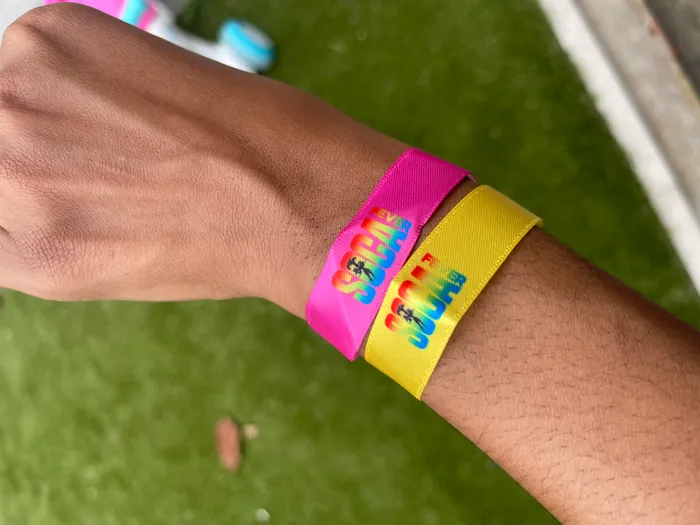 ImprintNow.com.au - Full Color Satin Cloth Wristbands