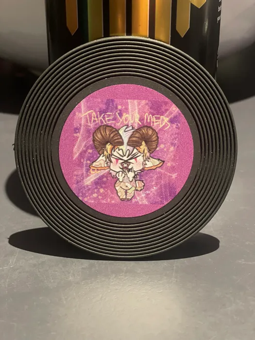 ImprintNow.com.au - Soft Plastic Record Coaster