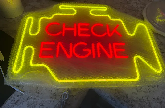 ImprintNow.com.au - Check Engine Neon Sign