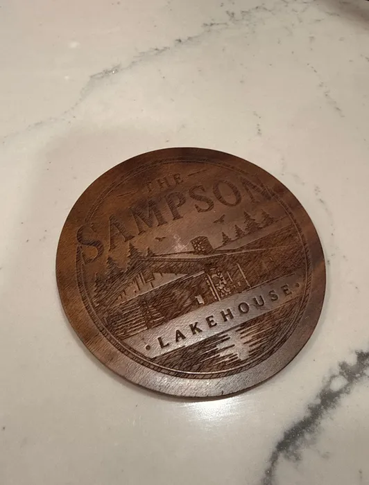 ImprintNow.com.au - Custom Handmade Walnut Coaster