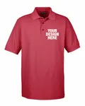 UltraClub Men's Whisper Piqu Polo Cardinal