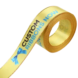 Metallic Edge Satin Ribbon - Imprint Now - AUS
