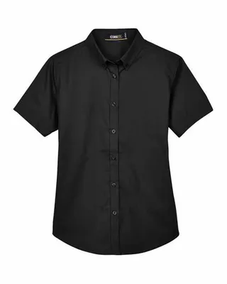 CORE365 Ladies' Optimum Short-Sleeve Twill Shirt - Imprint Now - AUS