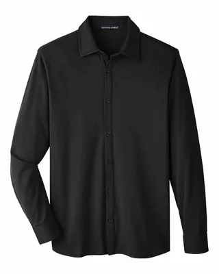 CrownLux Performance® Men's Plaited Button-Down - Imprint Now - AUS