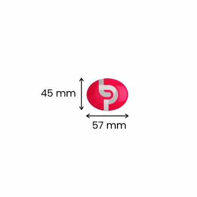 2.25x1.75 inch 57 x 45 mm