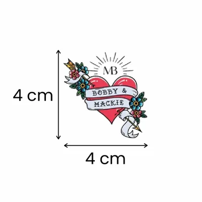 4 x 4 cm 4 x 4 cm