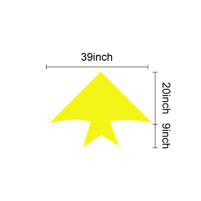 51cm L x 99cm W (23cm Tail Length)