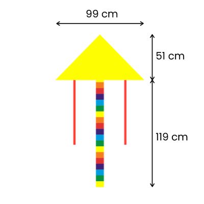 51cm L x 99cm W (119cm Tail Length)