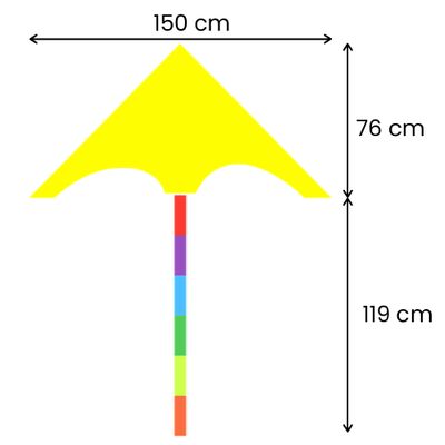 76cm L x 150cm W (119cm Tail Length)