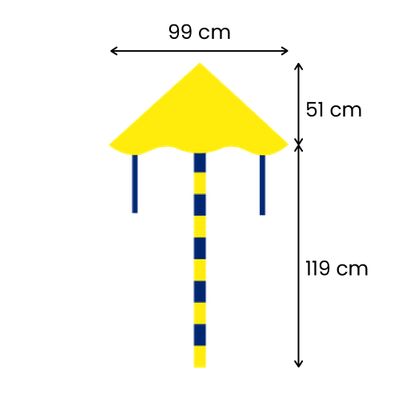 51cm L x 99cm W (119cm Tail Length)