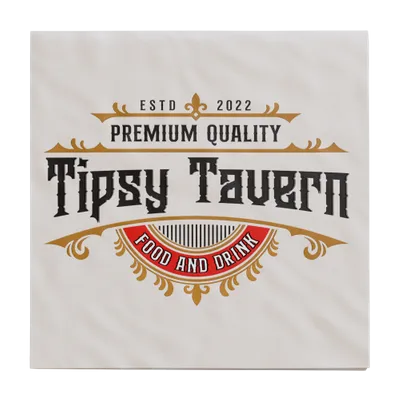 Custom Linen Beverage Napkin - Imprint Now - AUS