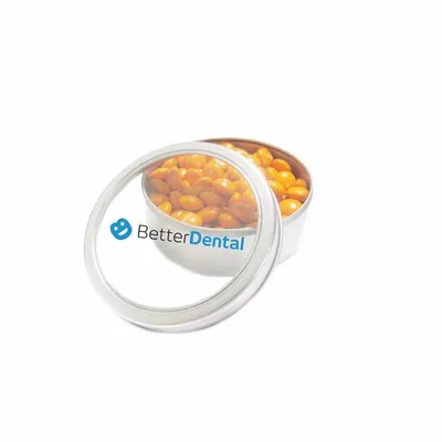 Large Top View Tin - Imprinted Chocolate Buttons - Imprint Now - AUS