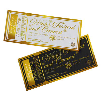 Gold Foil Tickets