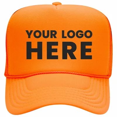 Otto 55-133 5-Panel High Crown Foam Trucker Hats - Neon Colors - Imprint Now - AUS