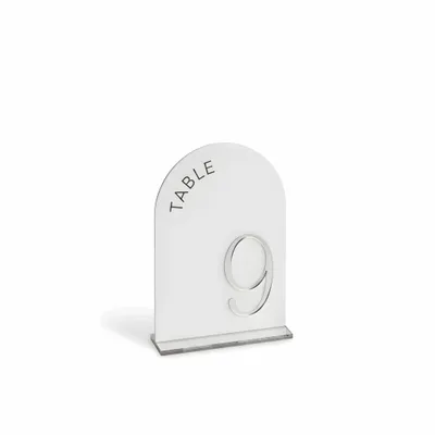 Metallic Table Numbers