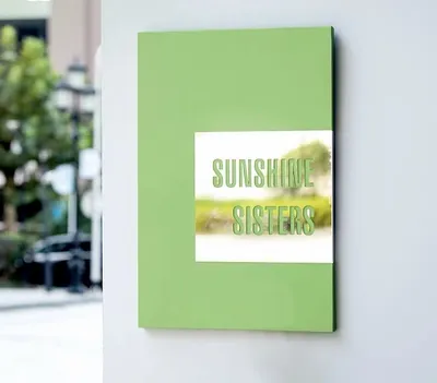 Contemporary Colour Metal Plaque