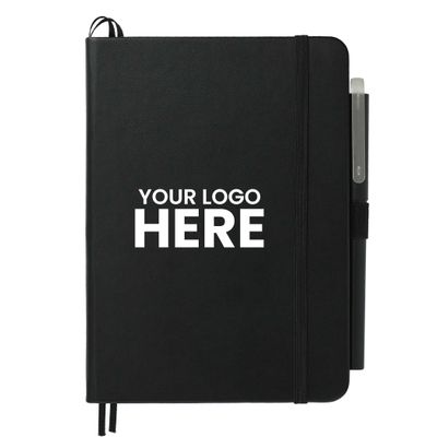 13 cm x 18 cm Recycled Bulleting Bound Notebook w Pen
