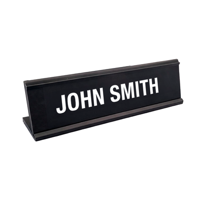 Metal Desktop Name Badge
