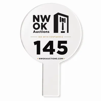 Acrylic Auction Paddles - Imprint Now - AUS