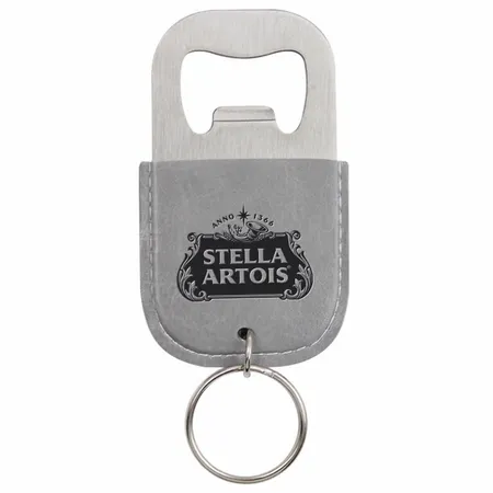 Leather Bottle Opener Keychain - Imprint Now - AUS
