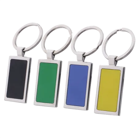 Coloured Rectangle Metal Keychain Coloured Rectangle Metal Keychain - Imprint Now - AUS