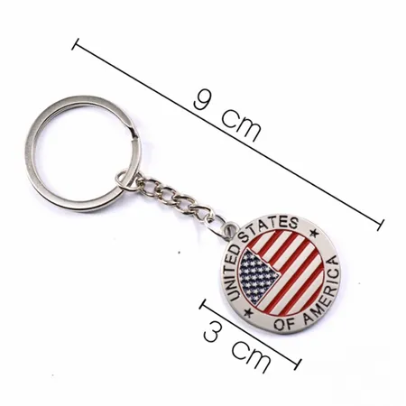 Custom US Flag Keychain Custom US Flag Keychain - Imprint Now - AUS