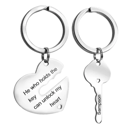 Metal Keychain for Couples Metal Keychain for Couples - Imprint Now - AUS