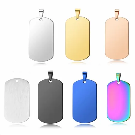 Sleek Military Dog Tag Metal Keychain Sleek Military Dog Tag Metal Keychain - Imprint Now - AUS