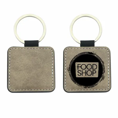 Sublime Square Leather Keychain Sublime Square Leather Keychain - Imprint Now - AUS