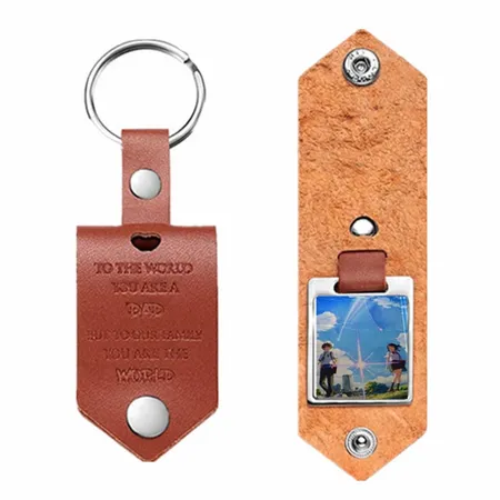 Artistic Laser Cut Leather Keychain Artistic Laser Cut Leather Keychain - Imprint Now - AUS