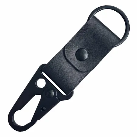 Leather Button Keychain Leather Button Keychain - Imprint Now - AUS