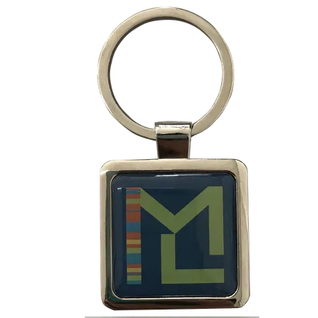 Epoxy Square Metal Keychain Epoxy Square Metal Keychain - Imprint Now - AUS