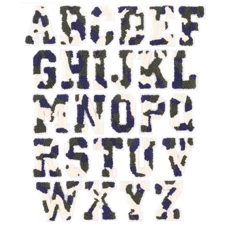 Chenille Camo Letters Patches - Imprint Now - AUS