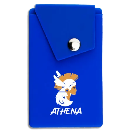 Silicone Card Holder Pressed-On Button Pocket - Imprint Now - AUS