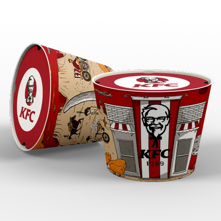 Paper Food Bucket - Imprint Now - AUS