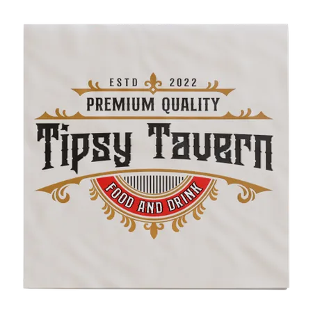 Custom Linen Beverage Napkin - Imprint Now - AUS
