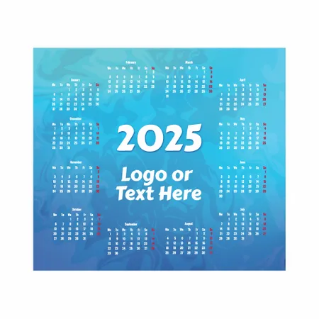 Light Blue Calendar Mouse Pad - Imprint Now - AUS