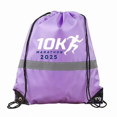 Drawstring Bags With Reflective Strip Drawstring Bags With Reflective Strip - Imprint Now - AUS