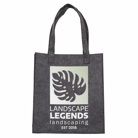 Small Light Gray Felt Mood Bag Small Light Gray Felt Mood Bag - Imprint Now - AUS