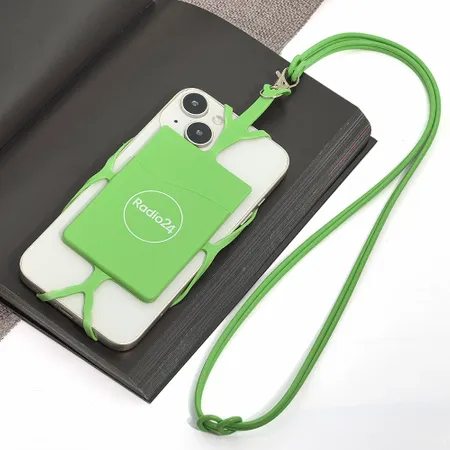 Lanyard Silicone Phone Wallet Holder - Imprint Now - AUS