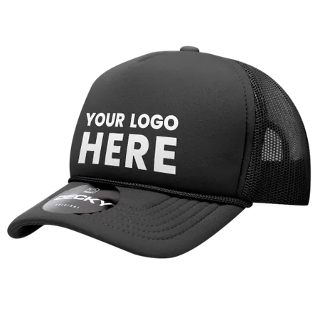 Decky 7010 - Youth 5 Panel Mid Profile Structured Foam Trucker, Kids Foam Trucker Hat, Mesh Back - Imprint Now - AUS