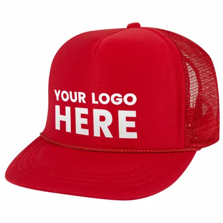 Otto 68-216 Youth Kids 5-Panel High Crown Foam Trucker Hat, Mesh Back - Imprint Now - AUS