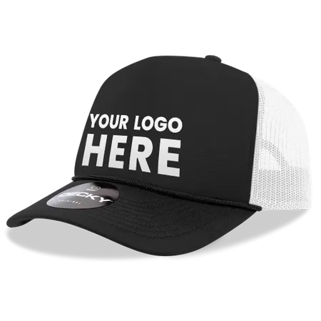 Decky 212 5 Panel High Profile Foam Trucker Hat, 3-Tone Colours - Imprint Now - AUS